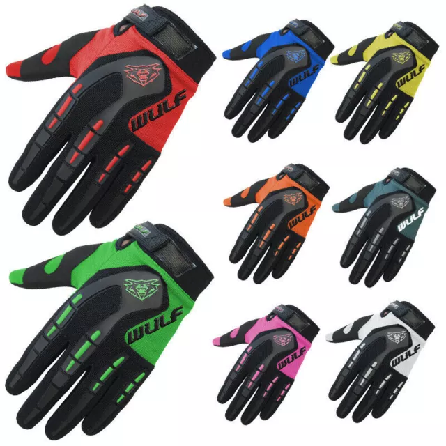 Child Kids Junior WULF Wulfsport ATTACK Motocross GLOVES Off Road Cycle Qua Bike