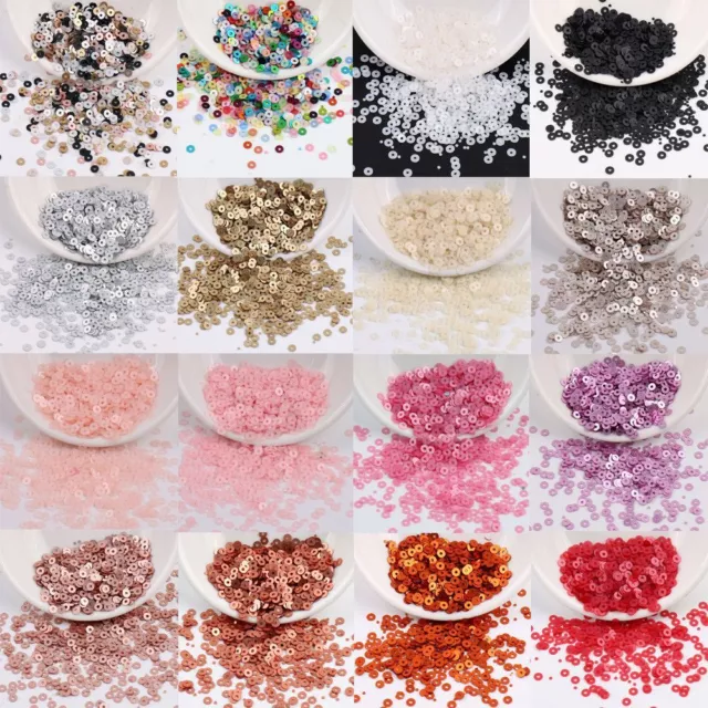 Round Sewing Accessaries Faceted Bead Loose Sequin Round Paillettes Paillette