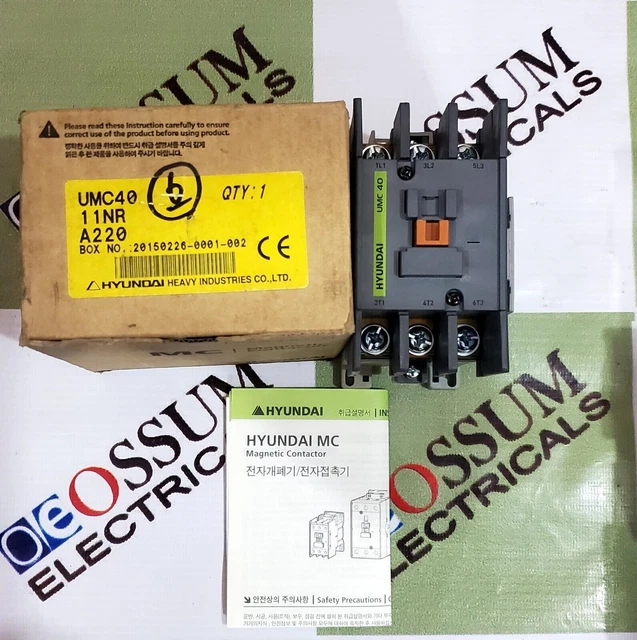 Hyundai Umc40 Leistungsschütz Spulenspannung 220Vac Kostenloser Schneller...
