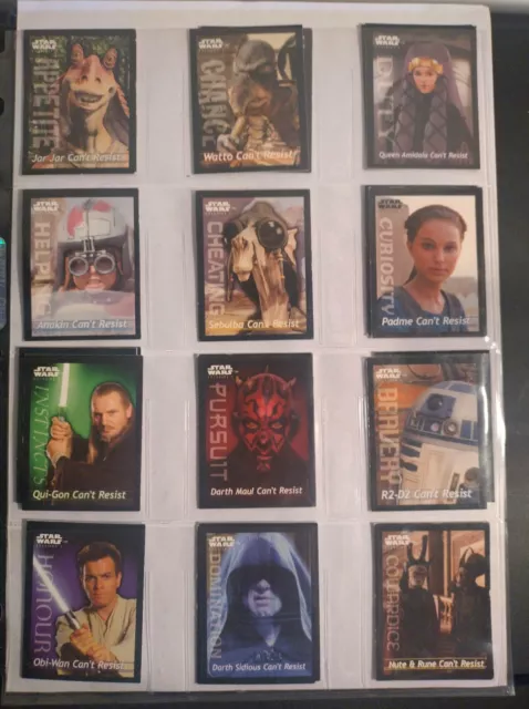 Star Wars - The Phantom Menace - Lays Chips Cards 1999 - Full Set