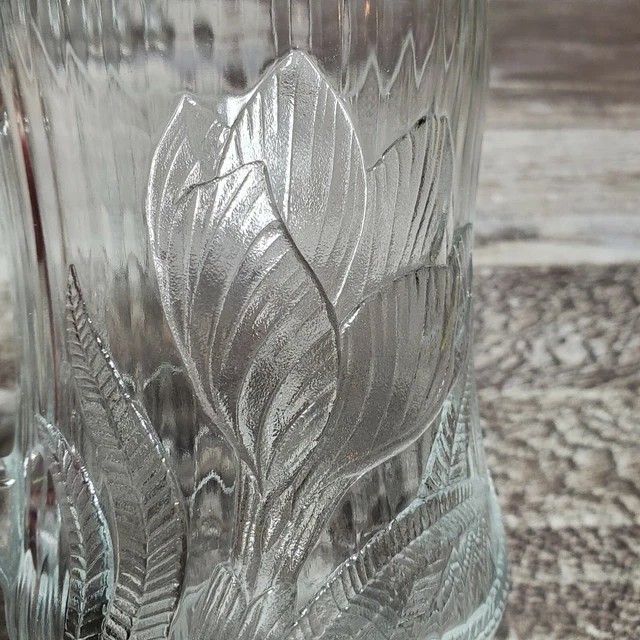 Arcoroc Vintage Canterbury Crocus Glass Coffee Mug Set of 3 Tea Cups 3D France