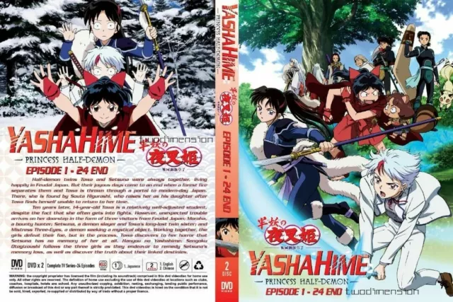 DVD Anime Hanyo No Yashahime (Princess Half-Demon) Season 2 (1-24 End)  English