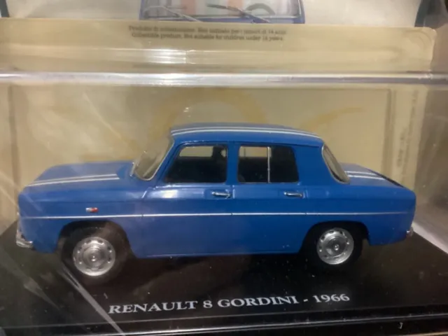 RENAULT 8 GORDINI 1966, auto vintage, modellino 1/24, in metallo, nuovo in teca