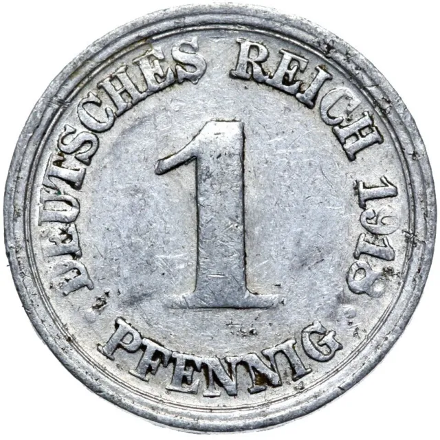 Deutsches Reich - Kaiserreich - J. 300 - Münze - 1 Pfennig 1918 D - ERHALTUNG !