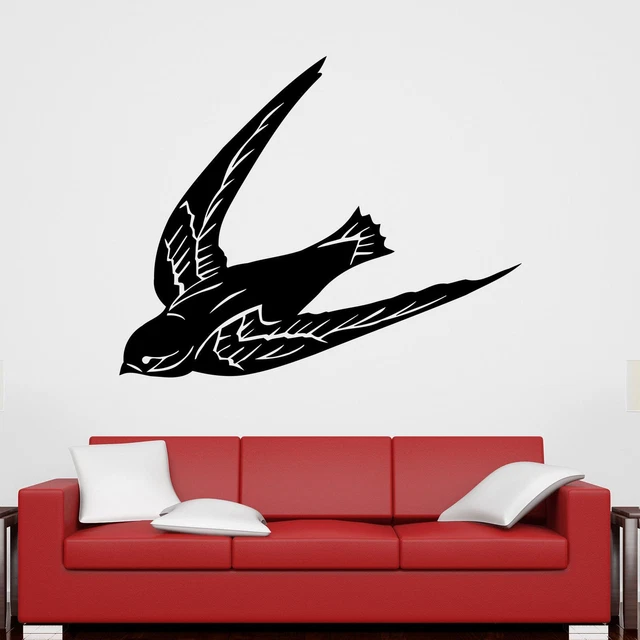 Swallow Diving Bird Wall Sticker Decal Transfer Home Animal Nature Matt Vinyl UK