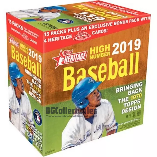 2019 Topps Heritage High Number Mlb Baseball 15-Pack Monster Box New 1 In Stock!