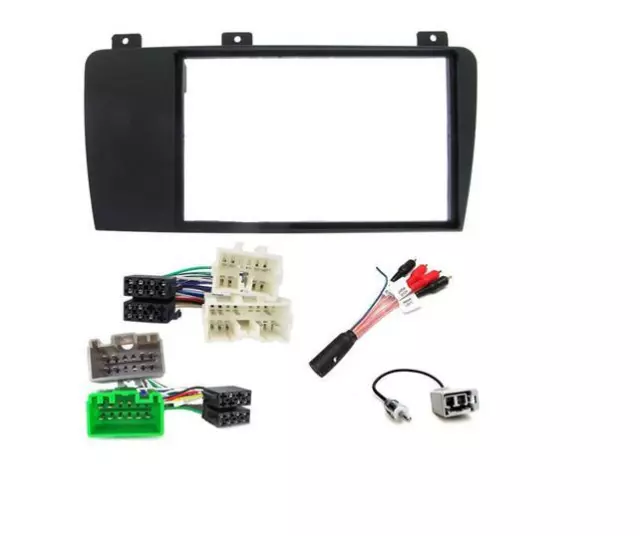 Fits VOLVO S60 S80 V70 Double Din Fascia Adaptor ISO Wiring Stereo Fitting Kit