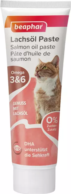 Beaphar Lachsöl Paste Für Katzen, 100 G (1Er Pack)