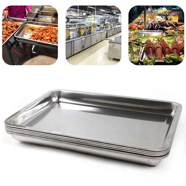 6pcs Food Steam Table Pan 2" Deep Restaurant Hotel Anti-clog Pot Stainless Steel