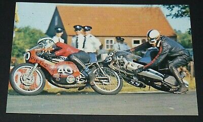 #28 Courses Road Racing Pilote Moto Carte Cpa Grand Prix Vanderhout Fks 1976