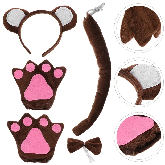 Queue En Fausse Fourrure En Peluche,Longue Queue De Fourrure De Chat Déguisement Queue D'animal Cosplay Costume D'animal De Fête Pour Adulte Enfants