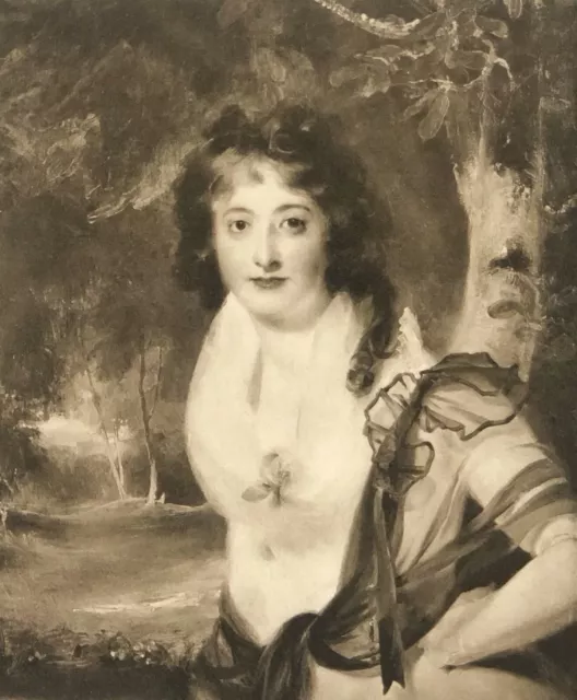 Lady Charles Cavendish Según Sir Thomas Lawrence Estampa Fotograbado 1910