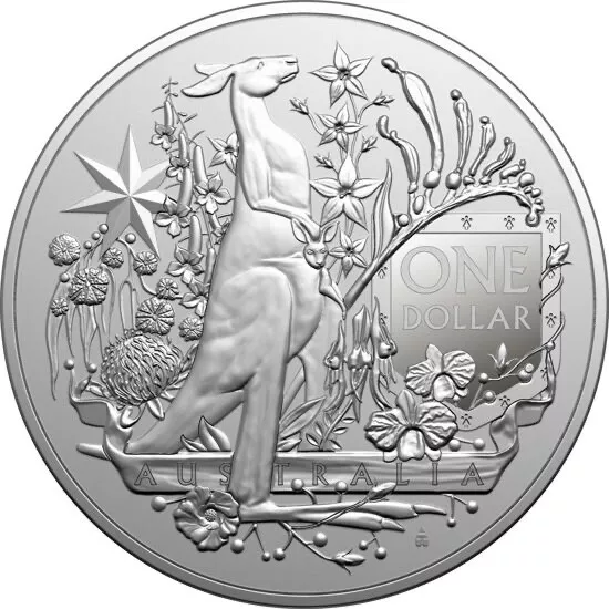 2021 $1 1oz Silver Coin - Australia's Coat of Arms -with capsule only