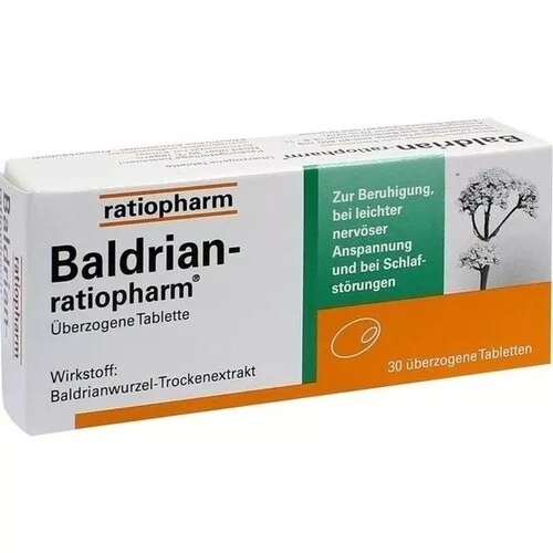 BALDRIAN-RATIOPHARM überzogene Tabletten 30 St. PZN 07052690