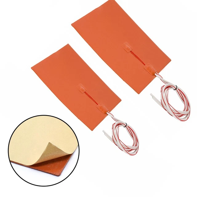 500W/600W Silicone Chauffage Patin 100x150mm for Imprimante Lit de Tapis Neuf