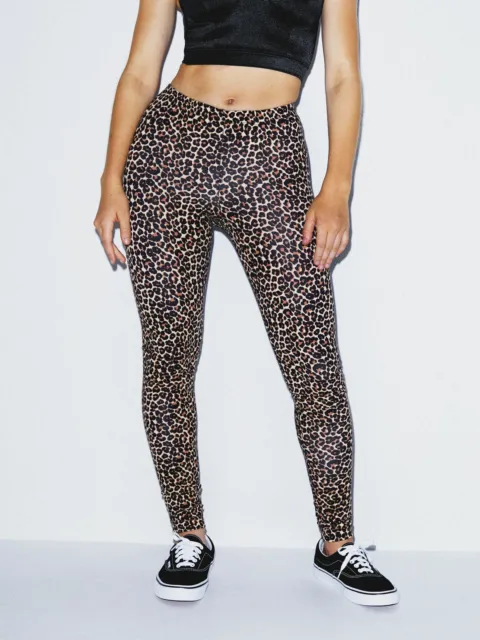 American Apparel Women's Cotton Spandex Jersey Legging- Cheetah, Medium