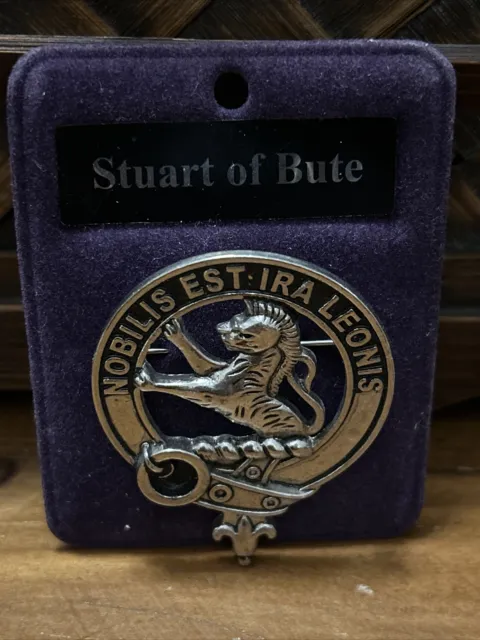Stuart Scottish Clan Crest Badge 2 1/4" designed in scotland