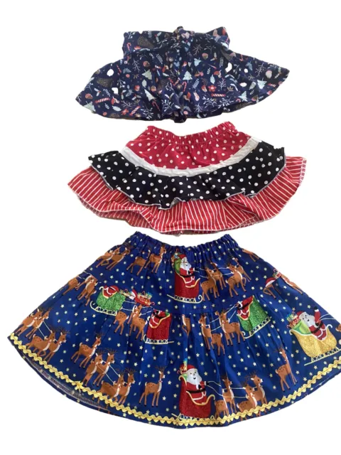 Kids Christmas Skirt Size 1 Bundle.  (6)