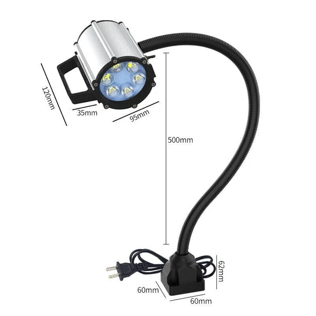 LED Work Light 5W Flexible Gooseneck Lathe Milling CNC Machine Workbench Lamp