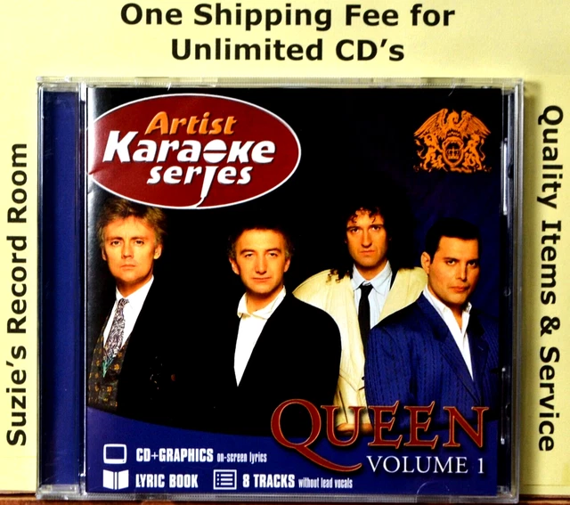 LEGENDS Karaoke CDG Disc: Queen #188 – 15 Rock & Oldies Hits Including Bohemian Rhapsody