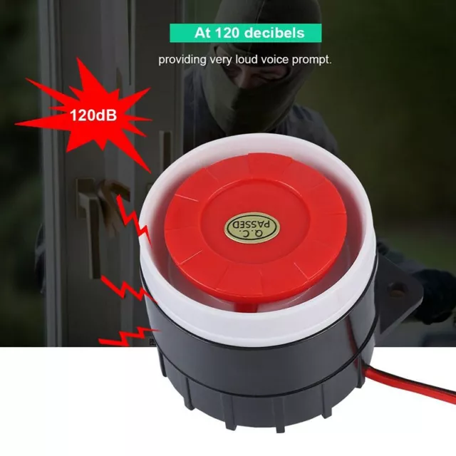 Mini Wired Car Horn Speaker Siren Home Security Sound Alarm System 110dB 12V  SC