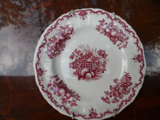 Masons Ironstone Brown Fruit Basket  Plate