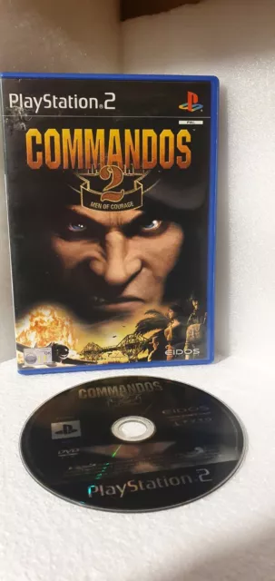 PS2 GAME - Commandos 2 Men of Courage - Complete With Manual- FREEPOST