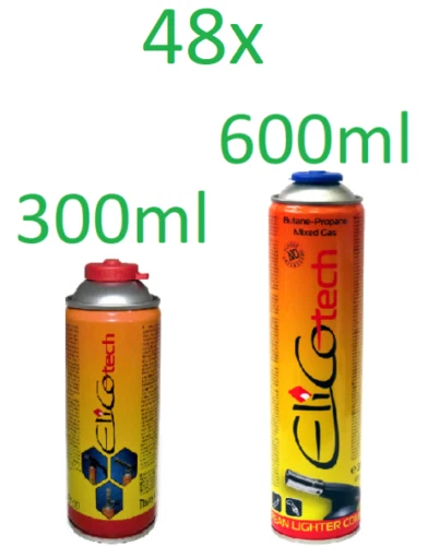 Gaskartuschen Schraubventil ERSATZKARTUSCHE FÜR ÜBERKOPFBETRIEB, Butan/ Propan, 110 Ml / 60 G Mit 112442601350 Butan Gas Flasche
