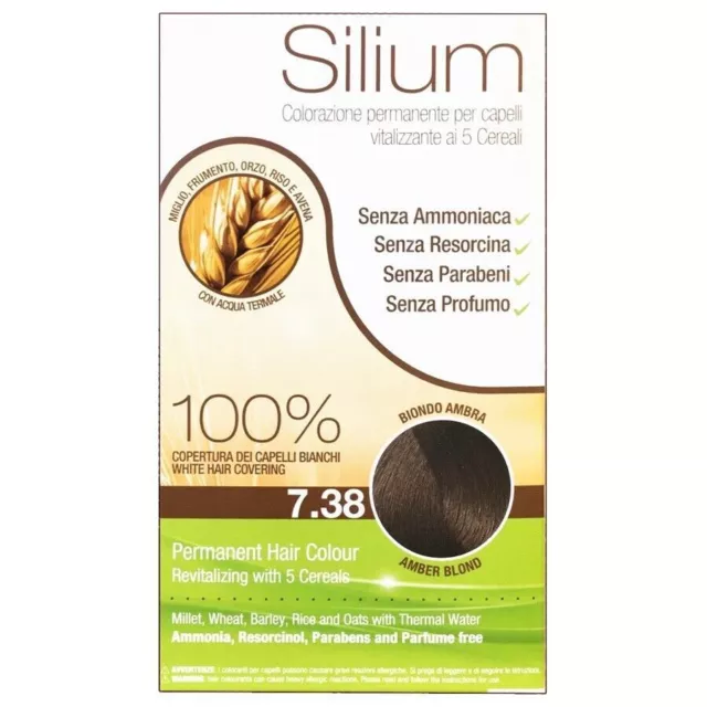 Silium Colorant Capelli5 Céréales Sans Ammoniac 7.38 Blonde Ambre