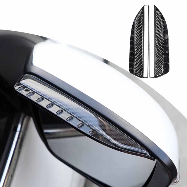 Pare-pluie Pour Rétroviseurs Mini Cooper R56/F56 - 2 Pièces, PVC Fibre De Carbone Noir - Anti-éblouissement, Protection