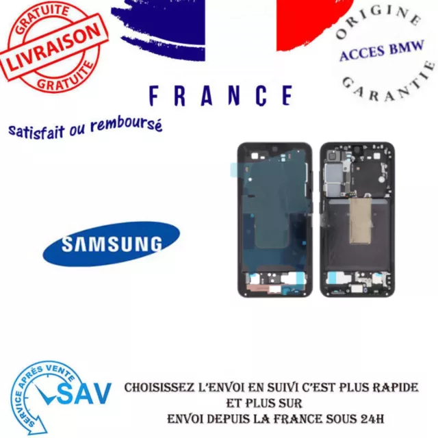 Original Châssis Central Noir Pour Samsung Galaxy S23 (S911B)