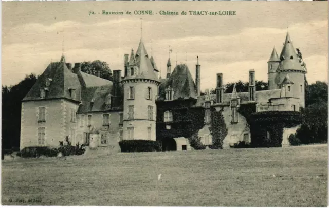 CPA Env. de COSNE Chateau de TRACY-sur-LOIRE Nievre (100585)