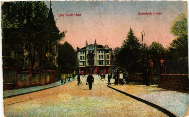 CPA AK DIEDENHOFEN Bahnhofstrasse (454784)