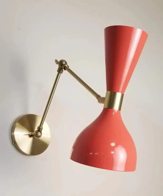Gorgeous Brass Wall Scone - Modern Mid Century Italian Wall Light - Beautiful GF