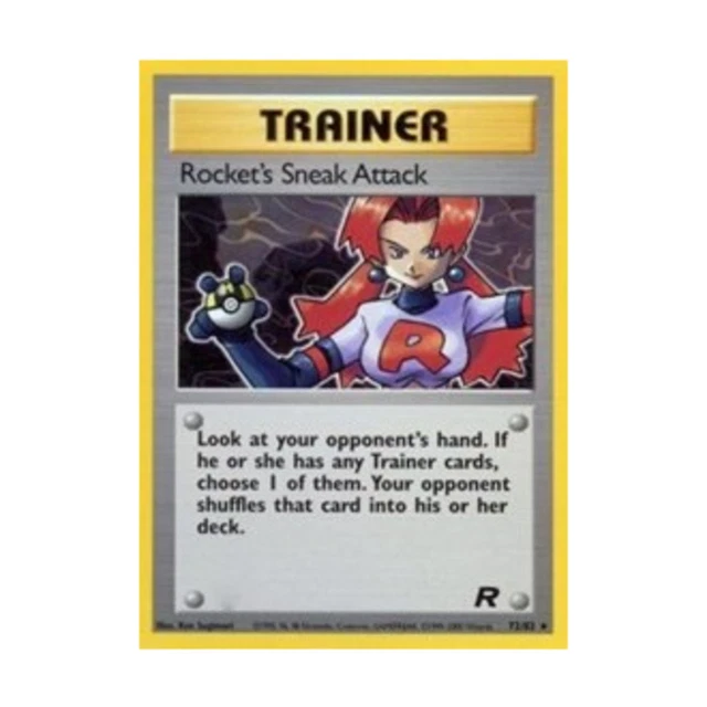 POKEMON POKEMON TEAM Rocket Rocket's Sneak Attack (72) (R) #72 EX £11. ...