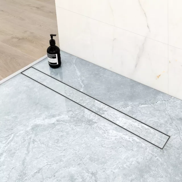Edelstahl-Bodenablauf 100x100 Mm Für Dusche – Flach, Quadratisch, Mit Geruchsverschluss Und Haarfang