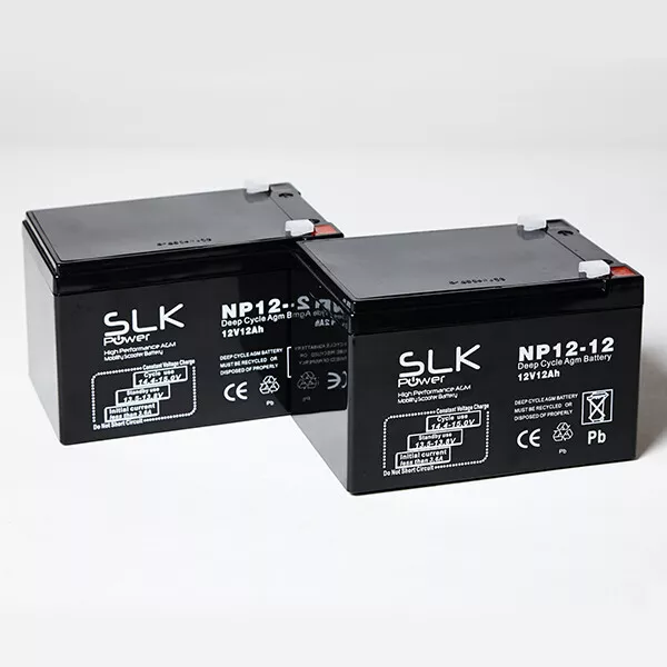 2 x 12v 12AH RASCAL ULTRALITE 480 MOVILIDAD SCOOTER BATERÍAS AGM