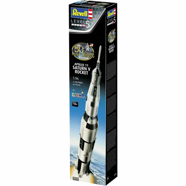 REVELL GIFT SET Apollo 11 Saturn V Rocket 196 Space Model Kit 03704 £89.95 PicClick UK