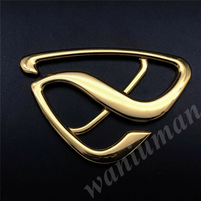 3D BIG GOLDEN Metal Rotary Engine Emblem Car Trunk Side Badge Decals