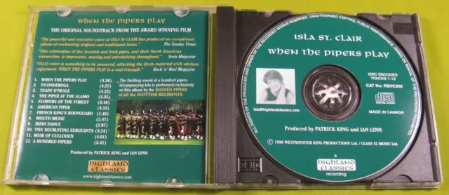 * Signed * - When The Pipers Play by Isla St Clair (CD, 1998, Highland Classics) 3