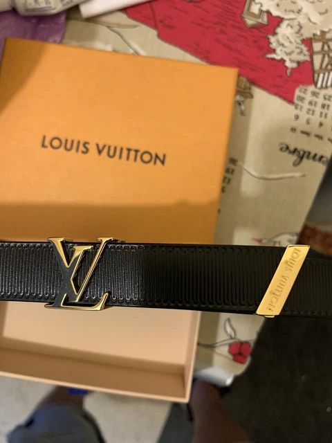 ceinture louis vuitton m9608 initiales lv en toile