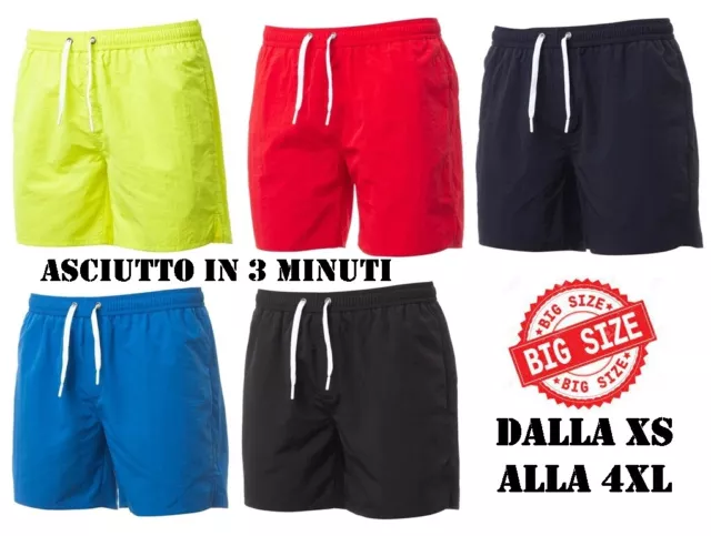 Costume da Bagno Uomo a Pantaloncini da Mare Boxer Taglie Forti 3XL 4XL 5XL 6XL