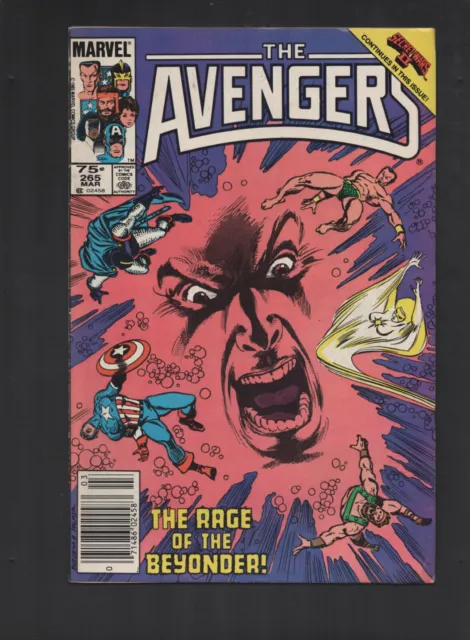 Marvel Comics Avengers March 1986 VOL# 1 NO# 265 Comic Book Comicbook