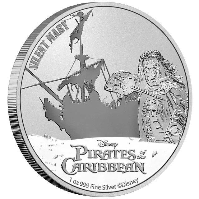 2022 Niue Disney Pirates of the Caribbean SILENT MARY 1 oz Silver Coin