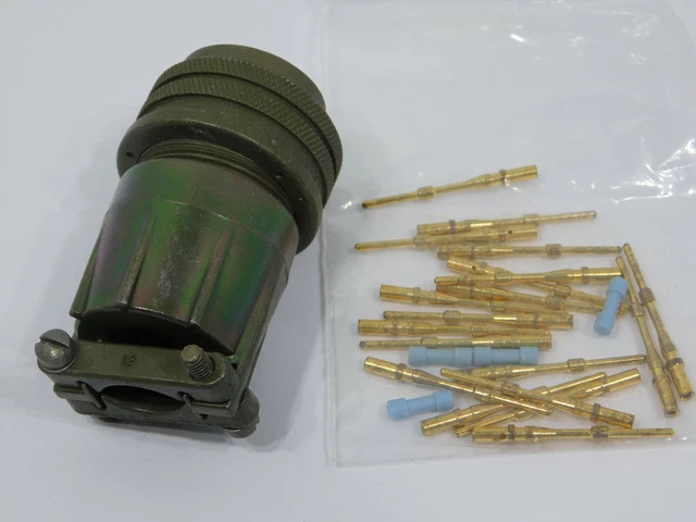 Vintage Amphenol North America 69-6R22-14P Military /Mil Spec Connector 19 pin