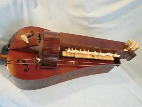 Hand Made 6 strings 24 keys Hurdy Gurdy,Maple wood #2 3