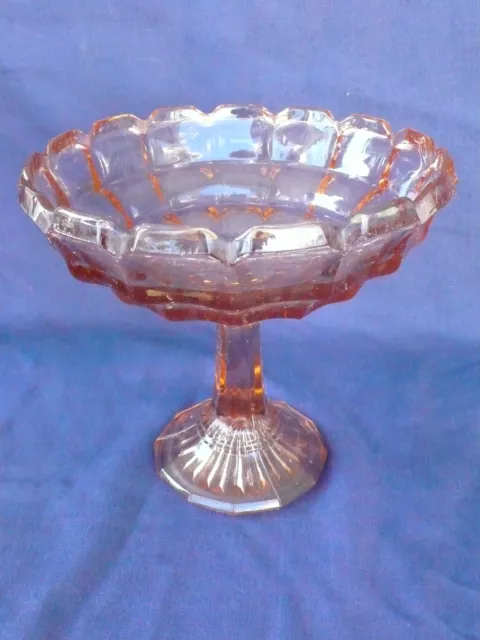 Grande Coupe A Fruits Ancienne  En Verre Des Annees 1930/40 - Vintage