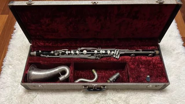 Selmer Bundy USA Bass Clarinet With Original Case + Extras FREE SHIPPING!!