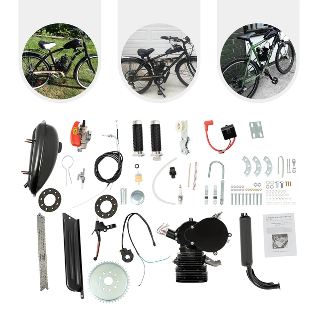 80cc 2 Temps Vélo Motorisé Essence Moteur Moteurs Gaz Bike Engine Motor Kit - Auto