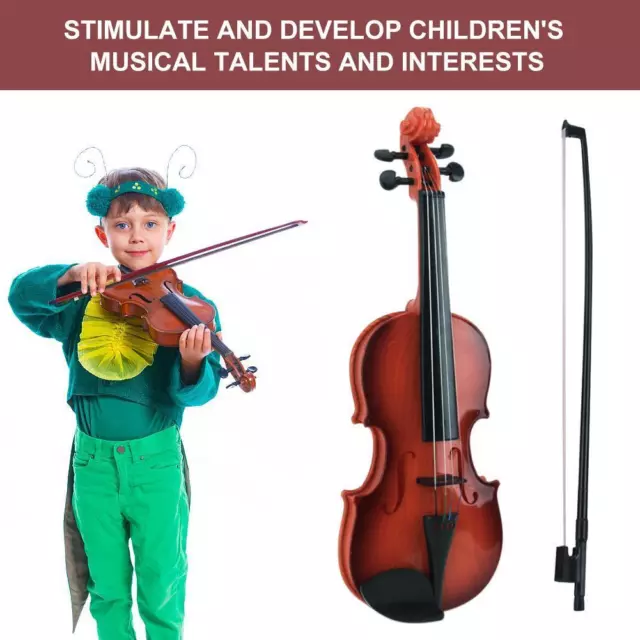 Acoustic Violin Toy Adjustable String Simulation Musical Instrument Kid Gifts